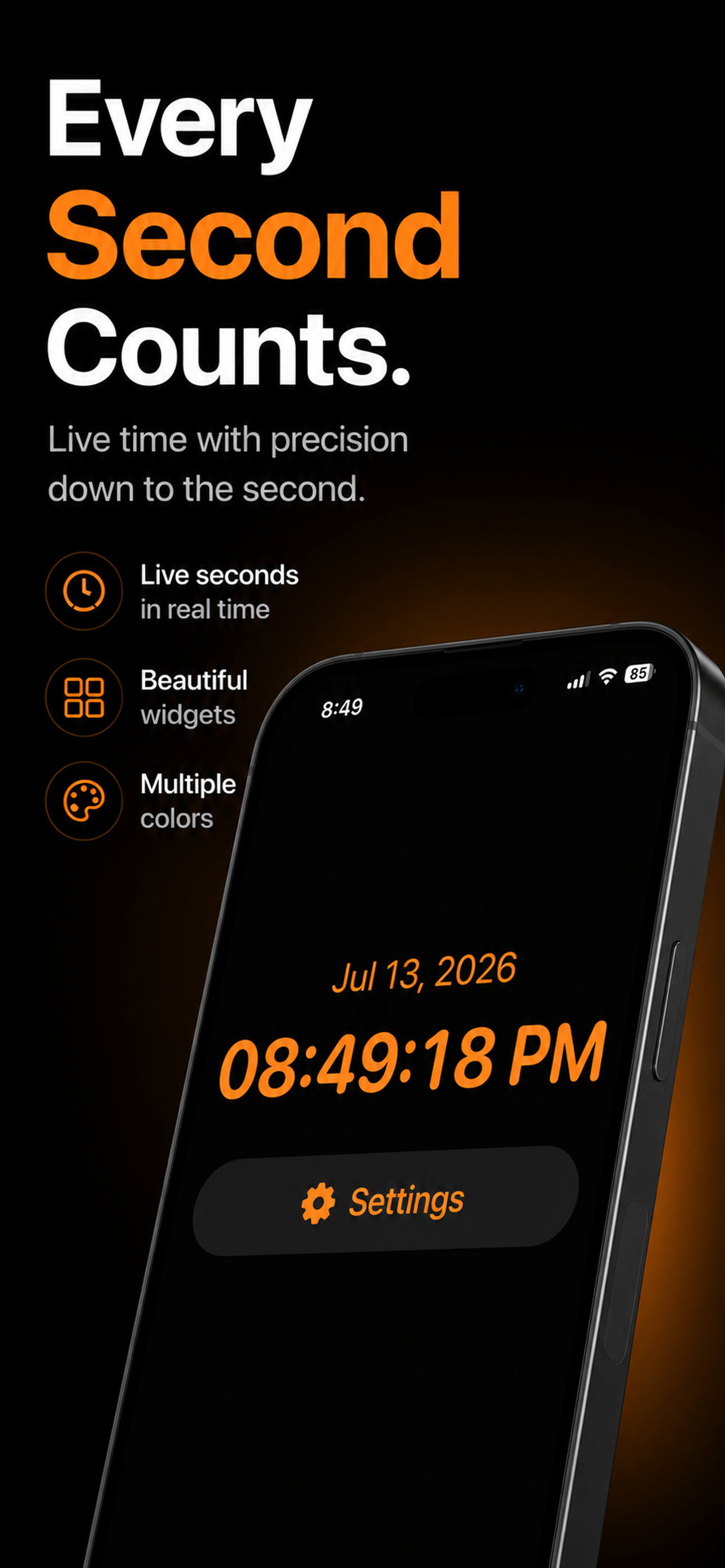 Seconds app marketing screenshot